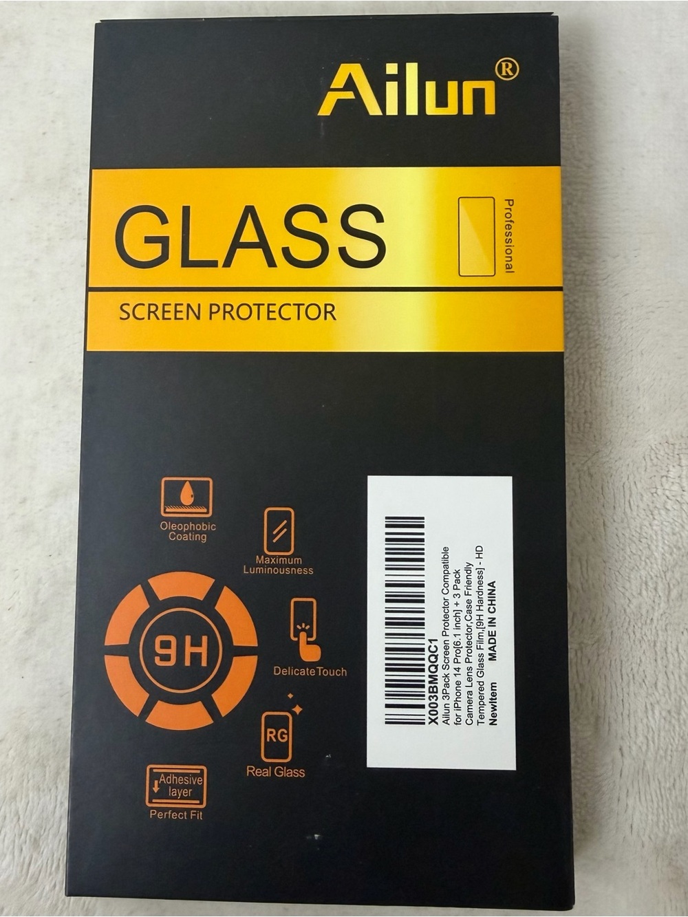 Ailun 3 Pack Tempered Glass Screen Protector - Picture 3 of 3
